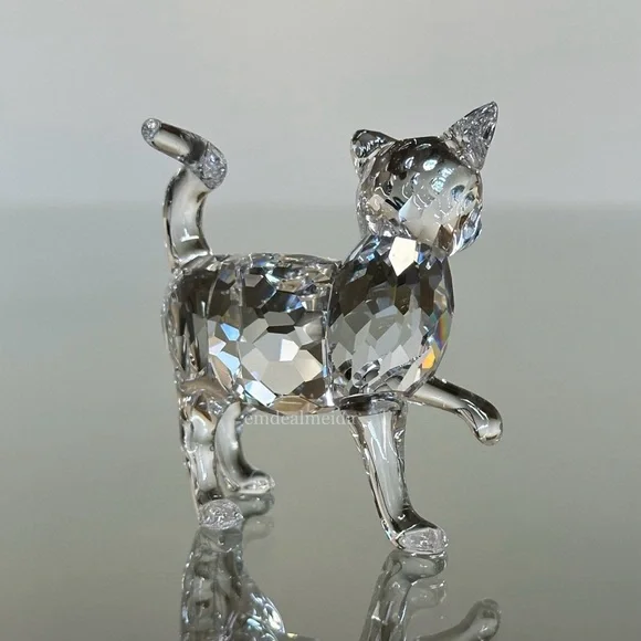 SOLD - Swarovski Crystal The Peaceful Countryside Mother Cat Standing 861914 - Picture 5 of 11